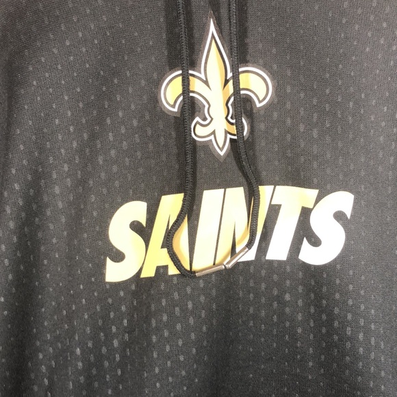 Nike NFL New Orleans Saints black hooded sweatshirt size large - Picture 3 of 12